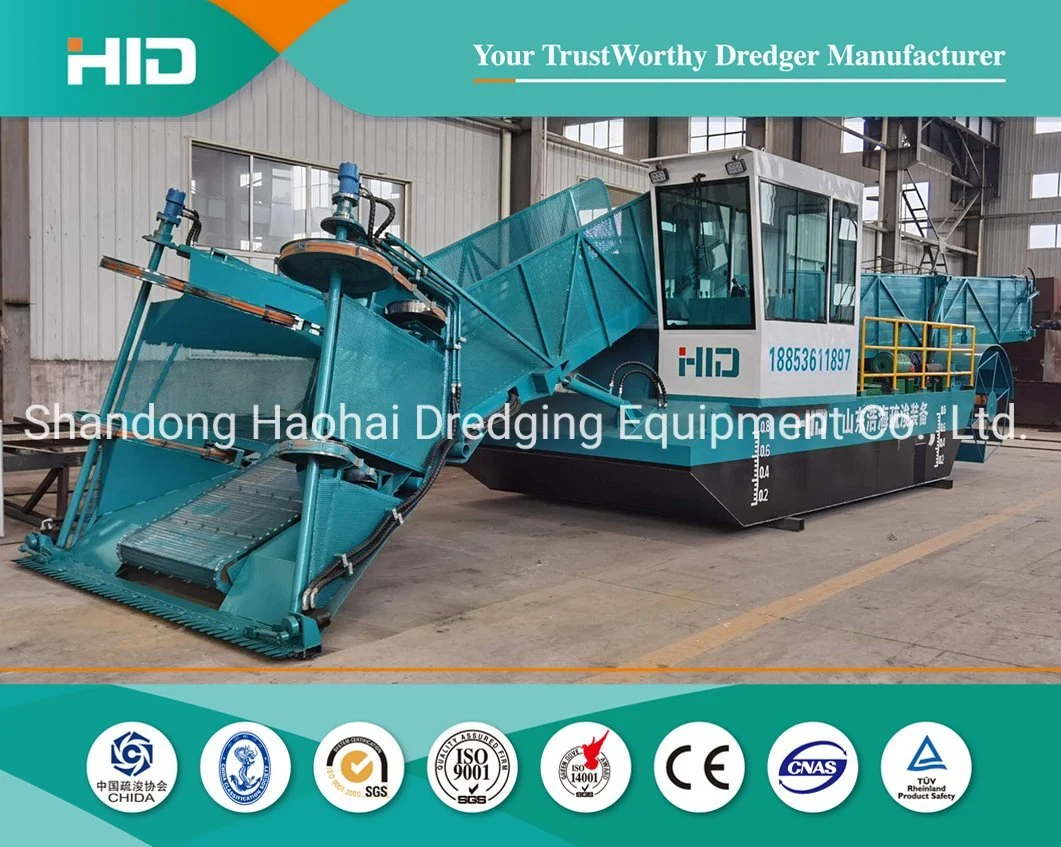 HID Mowing Vessel Water Hyacinth Collecting Boat / Ship / Vessel Garbage Salvage Weed Cutting Machine Equipment Plant Harvester Aquatic Weed Harvester Machine