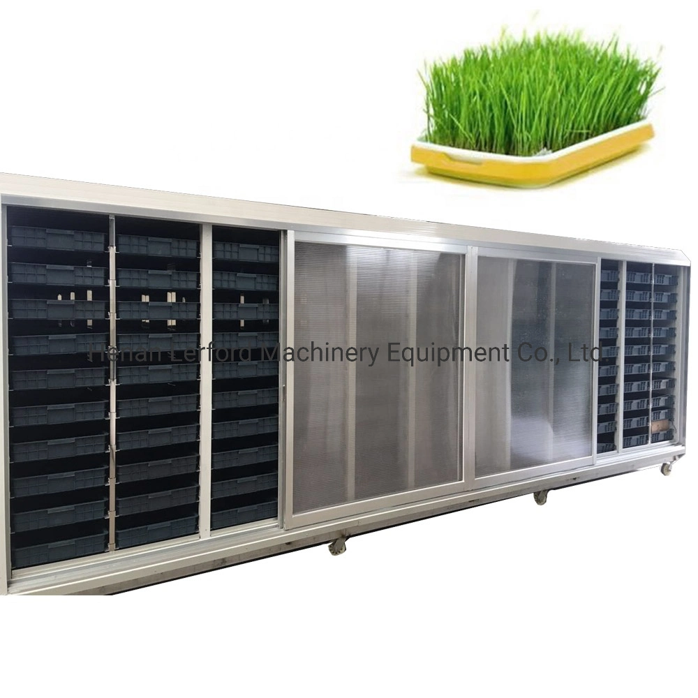 Farm Used Hydroponic System Green Fodder Sprouting Growing Machine Green Grass Making Machine