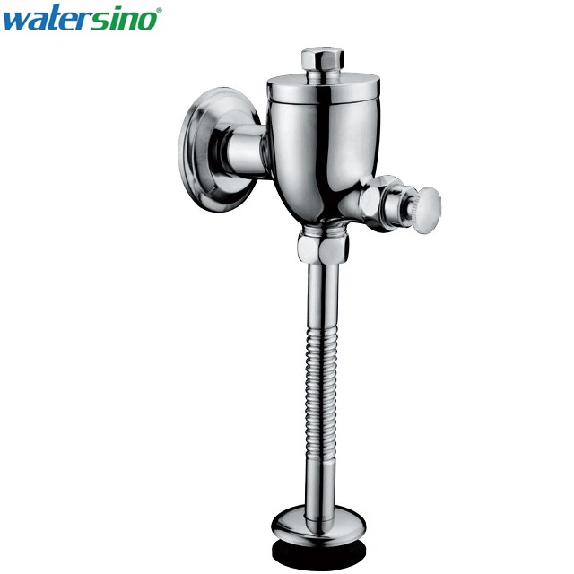 Bathroom Brass Time Delay Urinal Toilet Hand Flush Valve