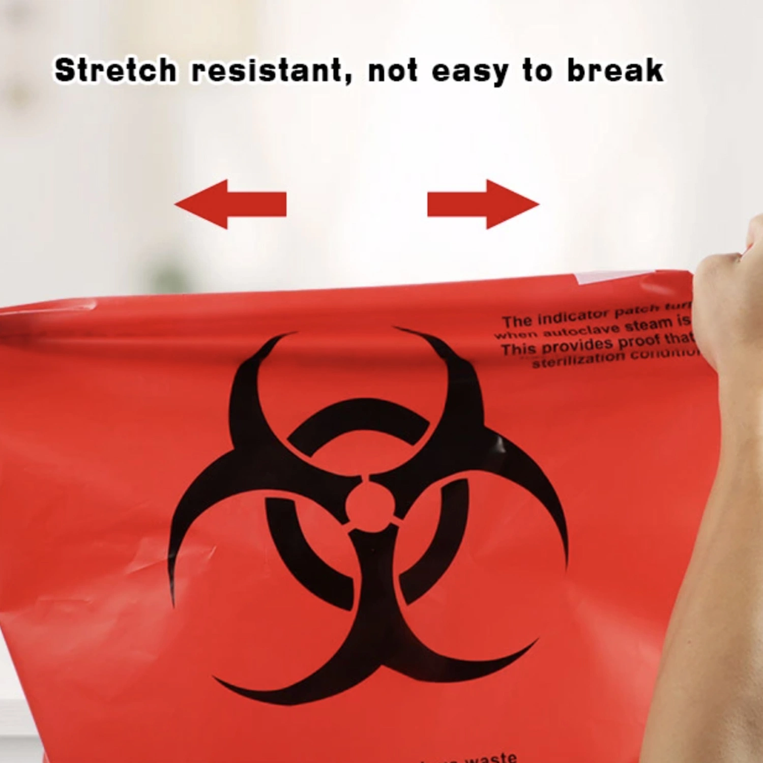 Good Quality Custom Size Plastic Disposable Biohazard Medical Waste Bag