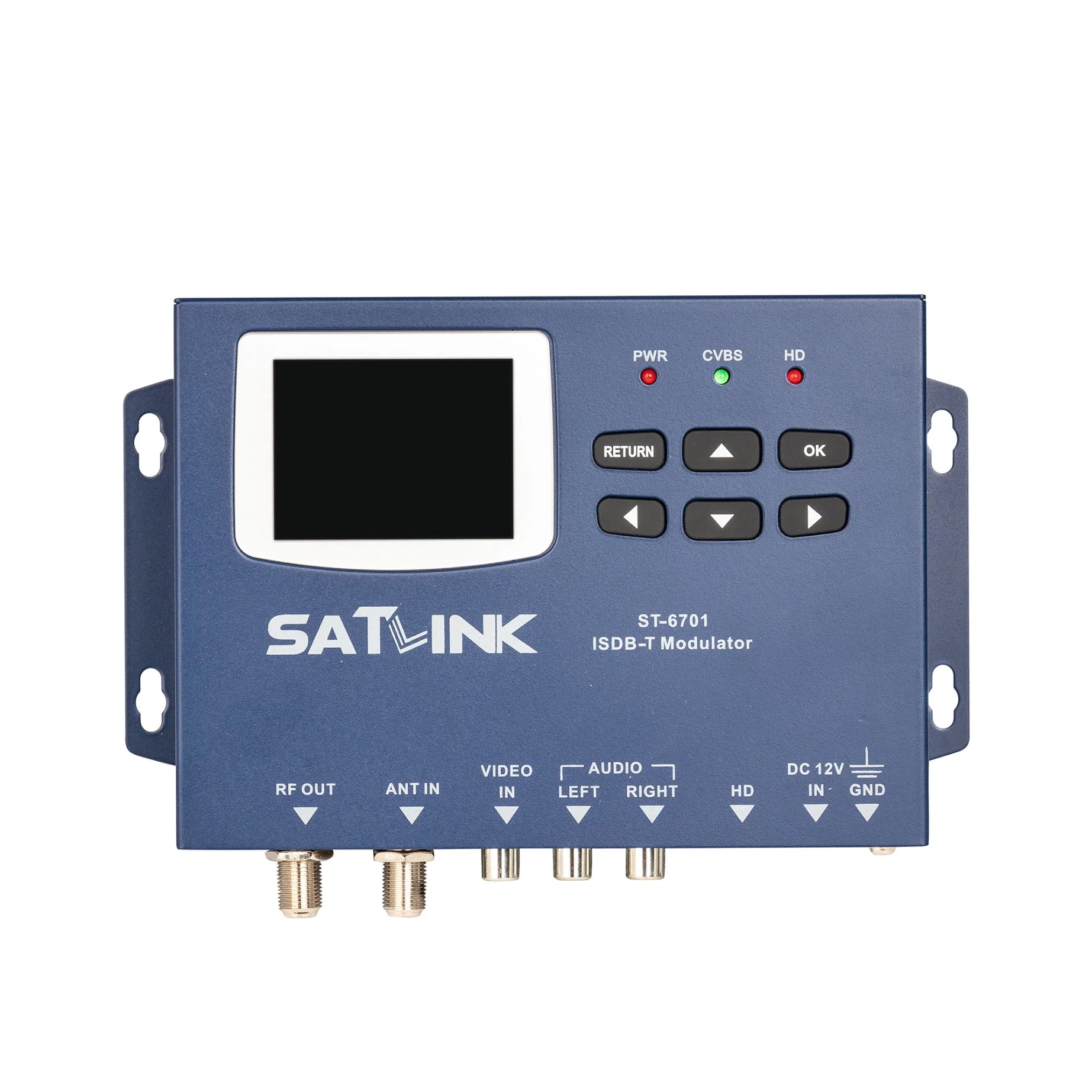 عرض شاشة LCD بحجم 2.4 بوصة لدعم جهاز استقبال التلفاز الرقمي بتقنية IsDB-T Modulator