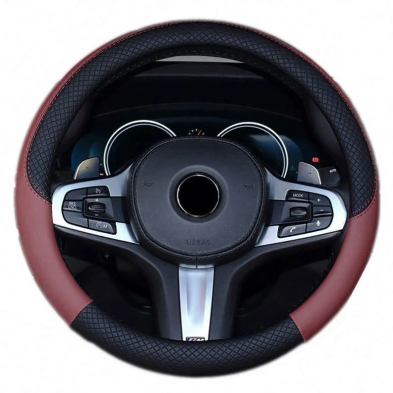 Protective Covers Seat for Automobiles Plastic New 2 38cm 15inch Fur Material Booster Anti-Skid Car Steering Wheel Cover