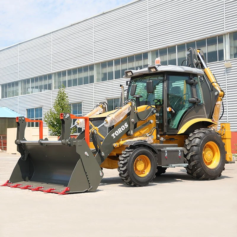 8 Ton Backhoe Loader for Sale with 0.3-1.0m3 Bucket