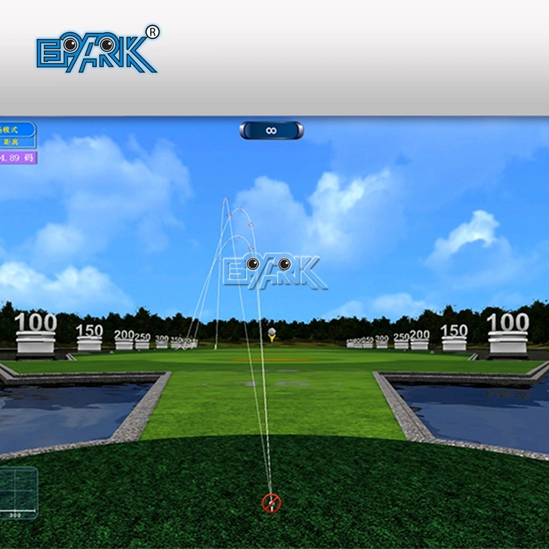 Jogo de Golfe Golf by Projection Interactive com o Golf Simulator Ecrã