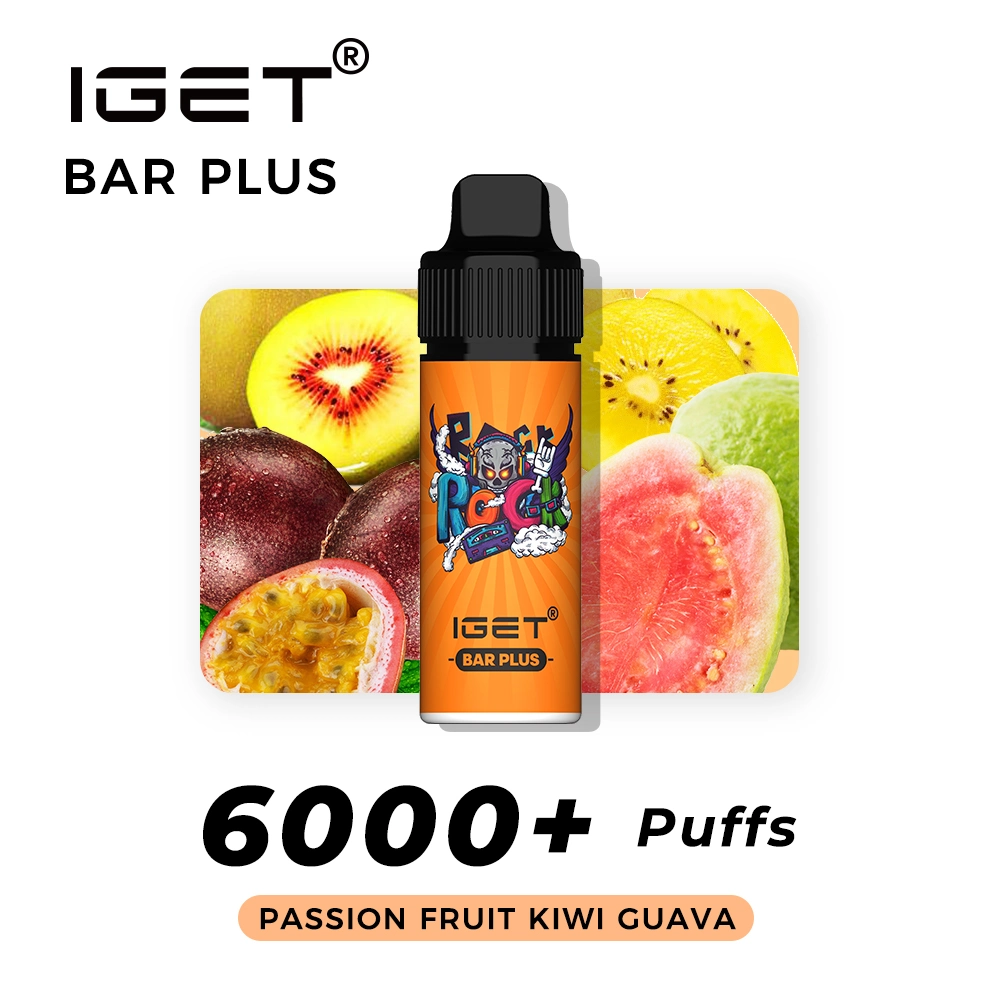 Аккумулятор Iget Bar Plus — 600 мА/ч, низкое сопротивление, 1.2 Ом, превосходный вкус, 5% солевая сетевая карта, Сильная никотиновая сила - Горячие продажи на арабском рынке