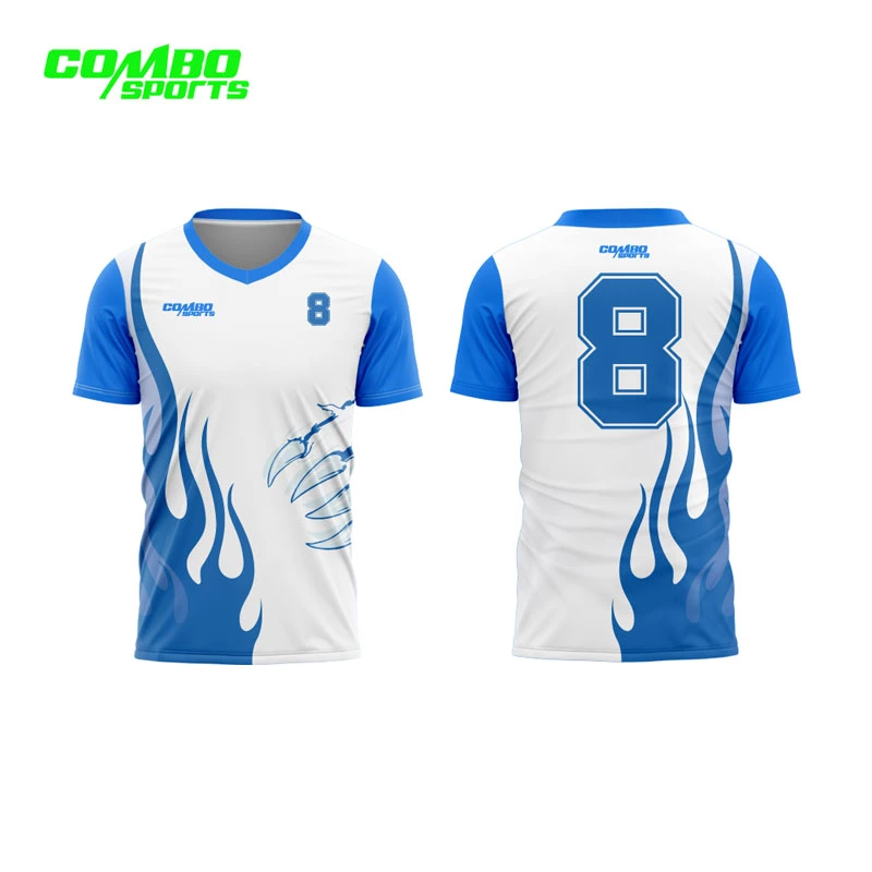 Camiseta de fútbol de fútbol reciclado de la camiseta de fútbol Sublimation Uniform