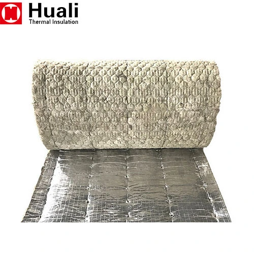 Fireproof Thermal Insulation Rock Wool Insulation Mineral Wool Blanket Wire Mesh for Oven