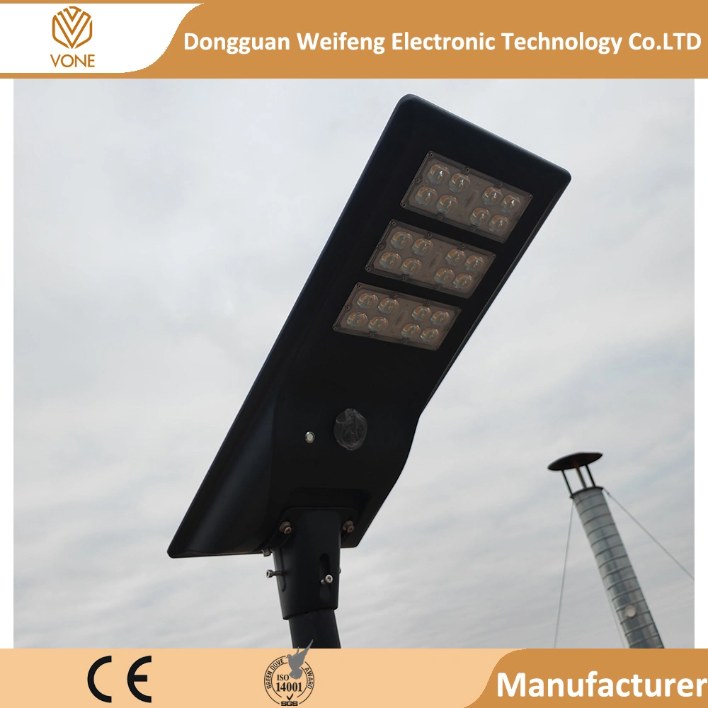 30W 50W 80W Solar Street Light Outdoor Large Capacity Battery 3years Warranty