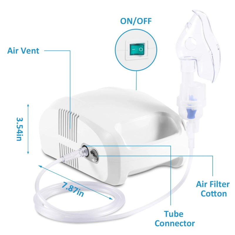 220V Medical Air Compressor Nebulizer Portable Handheld Inhalator Nebulizer Machine