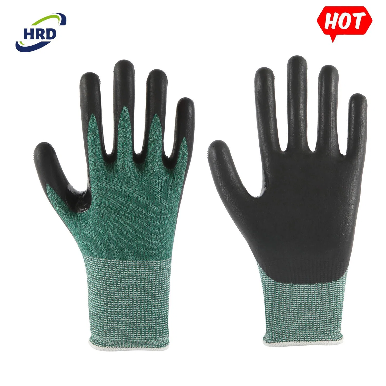 Test Reported Foam Nitrile Coated En 388 4342 Cut Resistant Maxiflex Safety Work Gloves