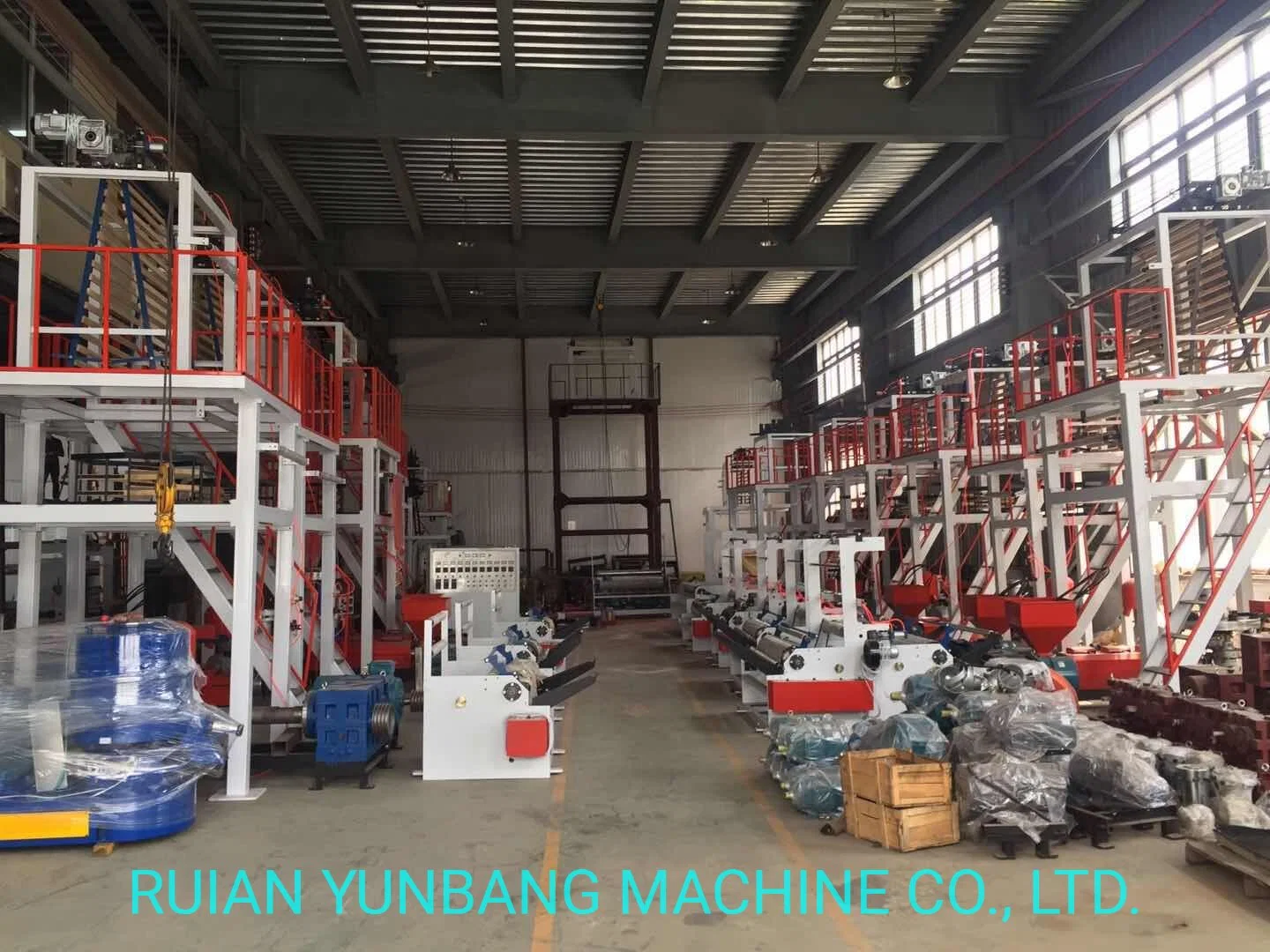 PE HDPE LDPE Blowing Film Extruder Single Winder Machine Sets