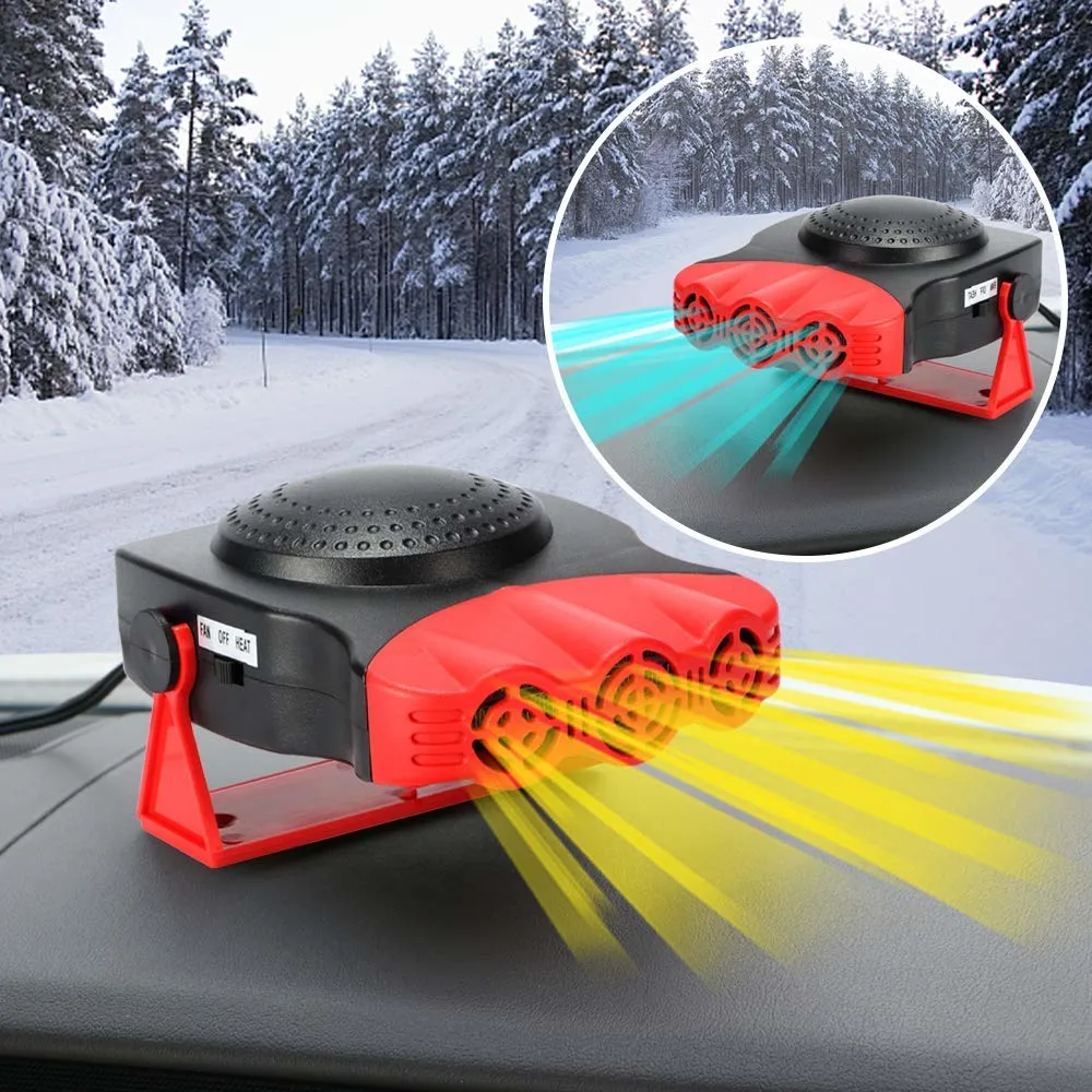 Portable Car Heater, Car Heater That Plugs Into Cigarette Lighter Car Defroster Car Defogger 150W 12 Volt Heater for Automobile