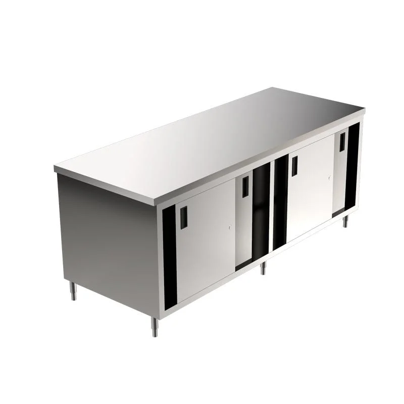 Commercial Stainless Steel Workbench Working Table Workstation with Cabinet