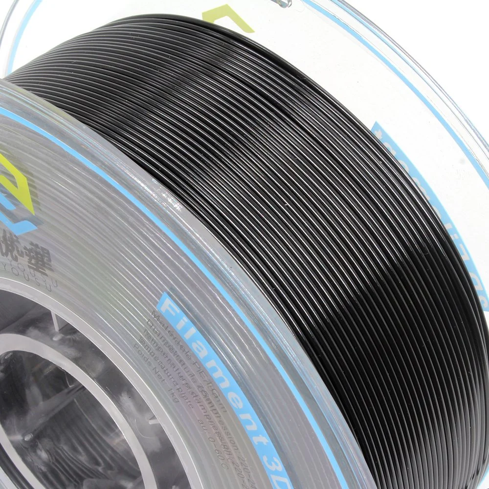 Factory High quality/High cost performance  USA Imported Raw Materials 3D PETG Filament Water Resistant 3D Printing Material Specially for Outdoors 3D Printers Black Filaments 1kg