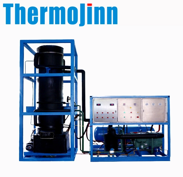 Thermojinn 1-40 Ton/ 24hours Commercial Industrial Flake/Tube/Block Cube Ice Making Machine for Food Processing and Fishery