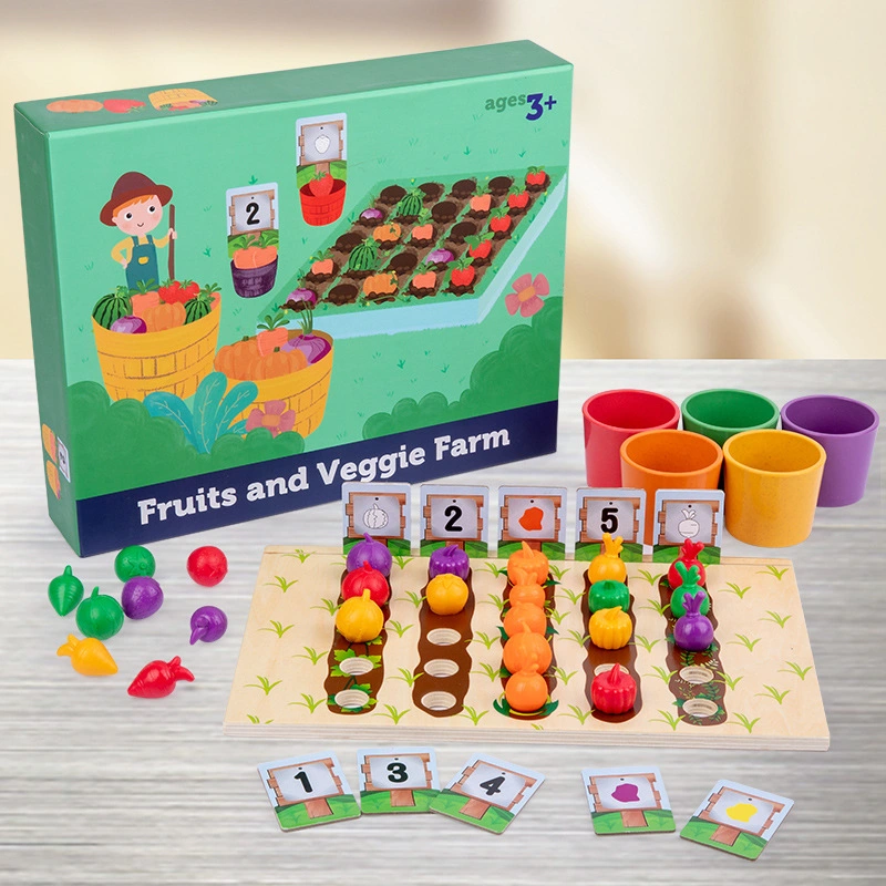 Simulation Farm Fruit and Vegetable Plantation for Children&prime; S Color Cognition Toys