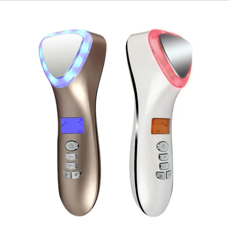 Beauty Portable Beauty Salon Personal Care Use Facial Skin Rejuvenation Device Hot Cold Hammer Eye Massager