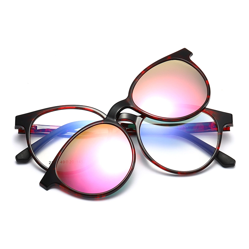 2020 Fashion Style Factory Custom Magnetic Tr90 Optical Frames Clip on Sunglasses