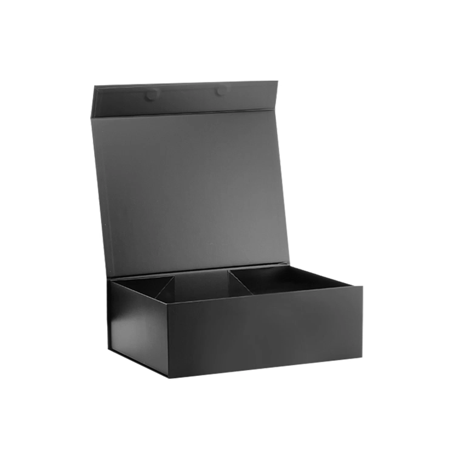 Custom Grey Cardboard Black Retail Shoes Product Gift Box Packaging with Magnetic Cover