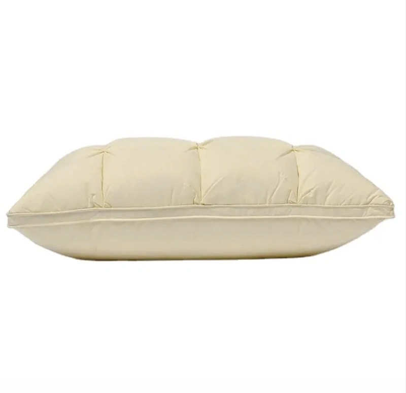 Multi-Layered White Latex and Down Pillow