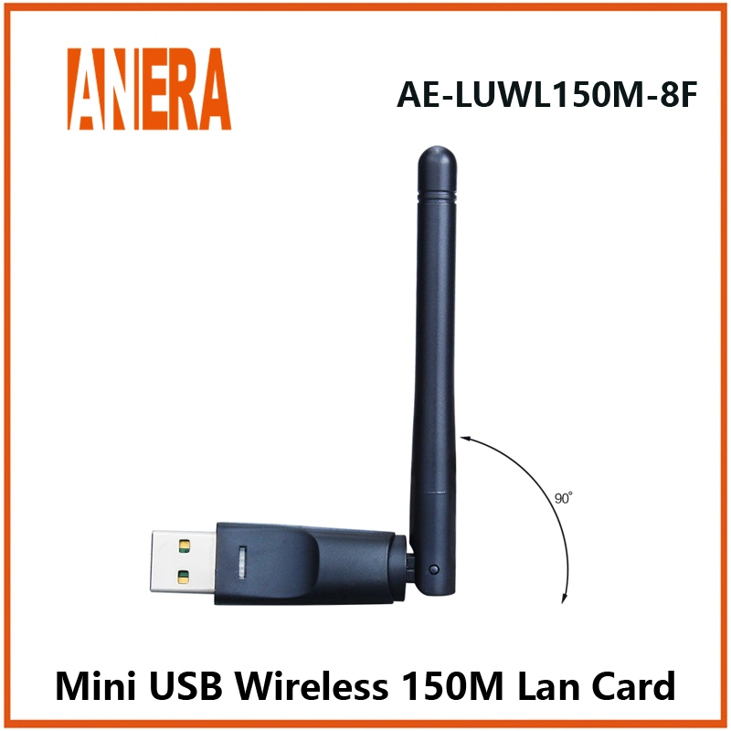 Tarjeta de red inalámbrica USB 2.0 dongle adaptador WiFi RTL8188ftv Tarjeta LAN