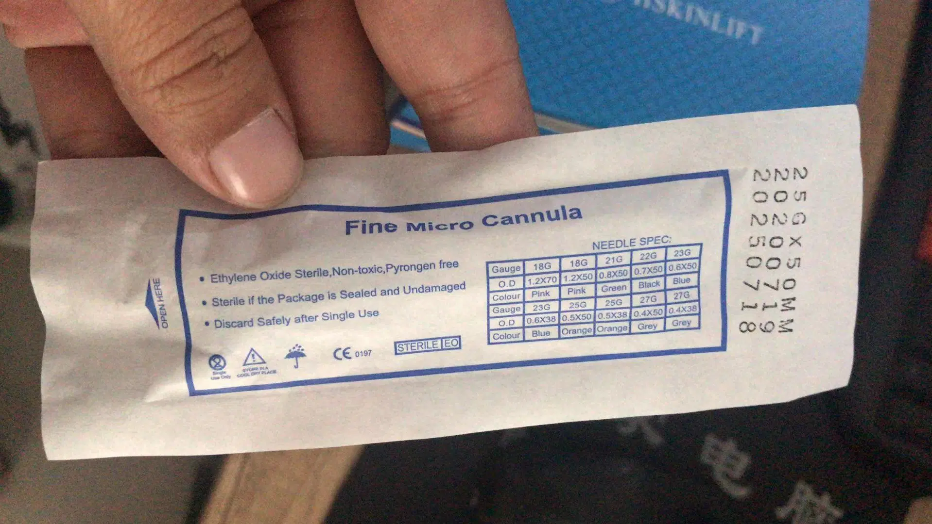 Mesoterapia 21g 24G 25g 50mm punta de la microcánula Veterinaria Piercing Aguja para el relleno Dermal de ha