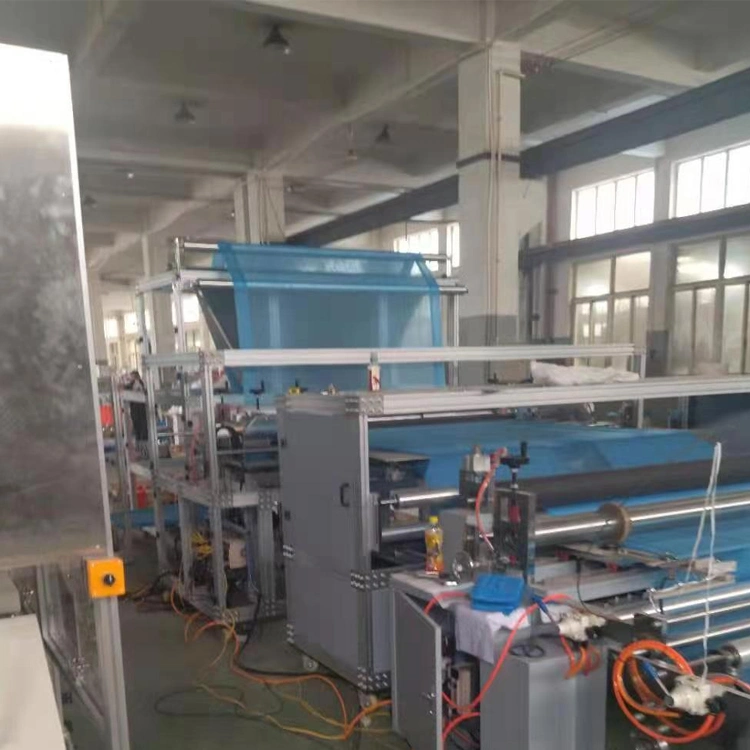 Customized Width Nonwoven Bed Cover Massage Sheet Making Machine Nonwoven Rewinding Machine with Cross Cut