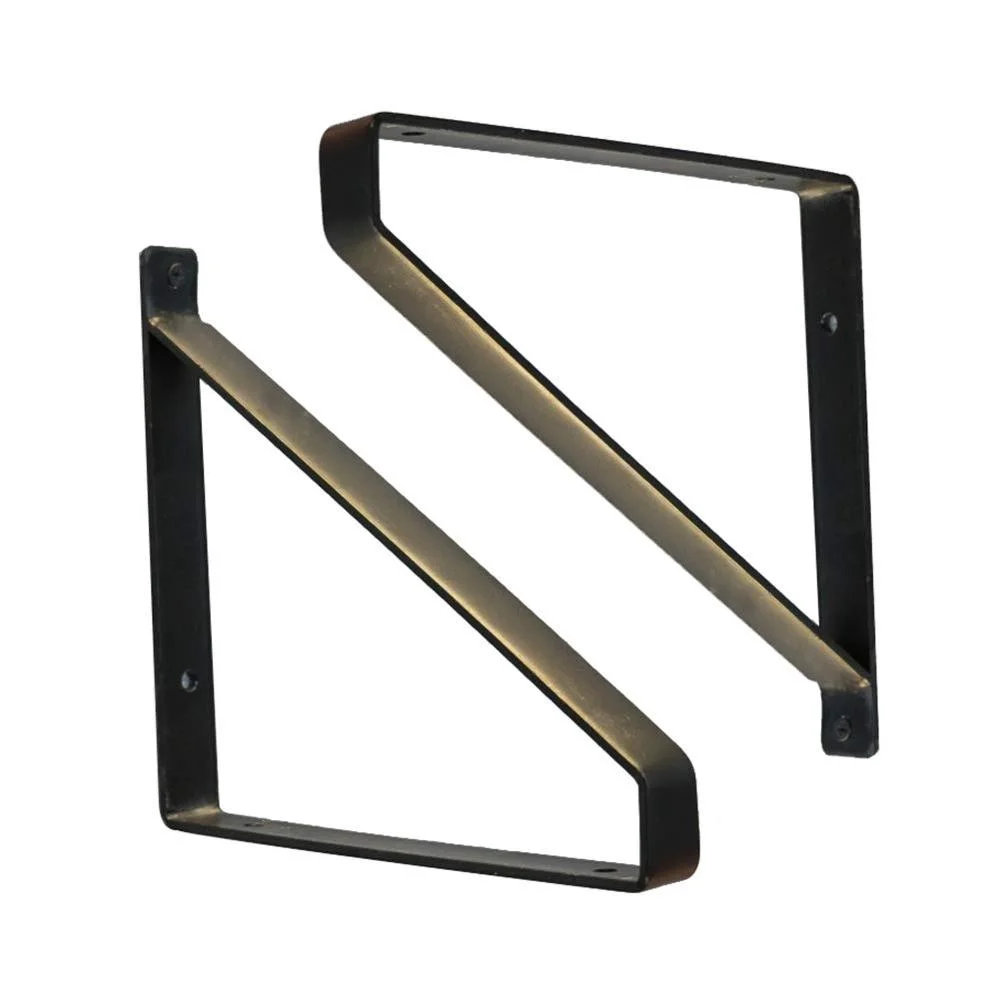 Ready Stock Wholesale Steel Metal Floating Corner Shelf Brackets