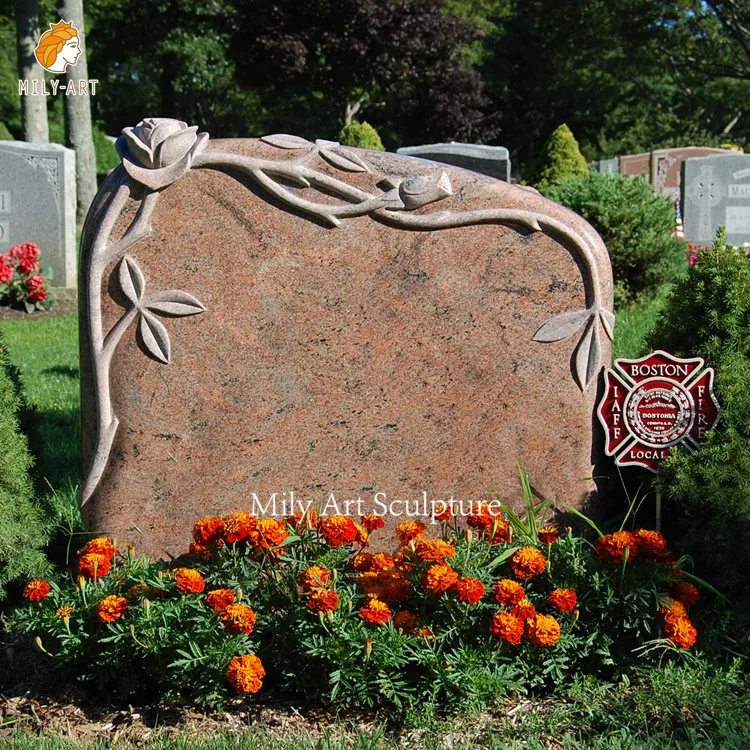 Custom Carving Stone Granite Headstone Cross Tombstone Monument