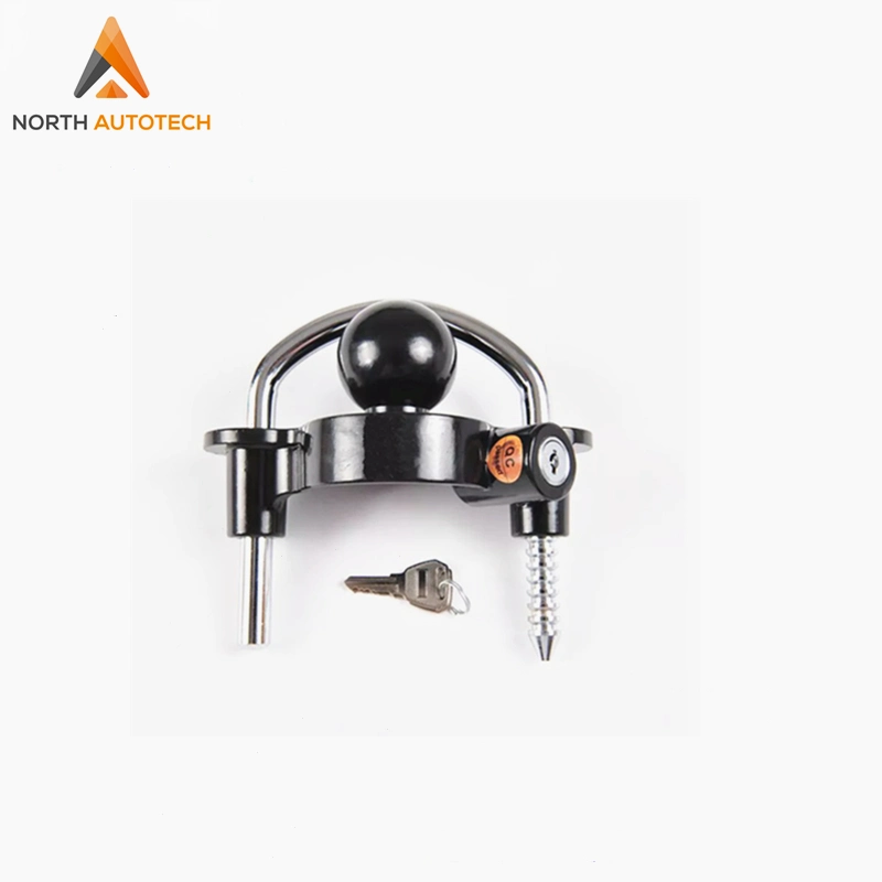 High quality/High cost performance  Strong Security Adjustable Trailer Lock Heavy-Duty Steel Ball Tow Universal Hitch Coupler Trailer Lock with 2 Keys