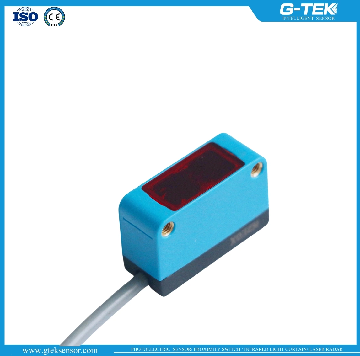 15m Infrared Retro-Reflective Photoelectric Sensor for Logistics Convey System