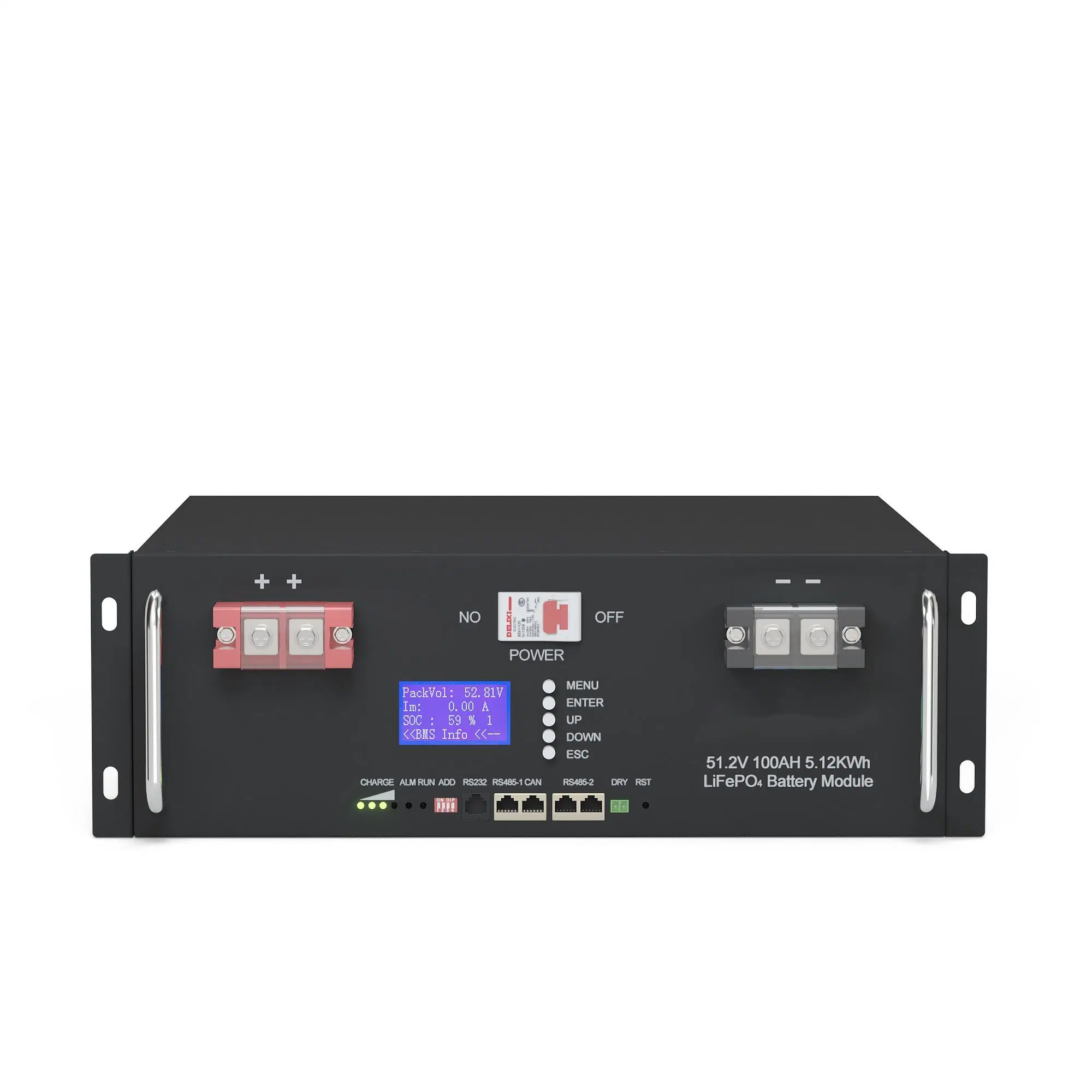 6500 Zyklen 5kw 10kw LiFePO4 Batterien 51,2V 48V 300ah 100Ah 200Ah BMS Wechselrichter Lithium-Ionen-Energiespeicher Solarbatterien