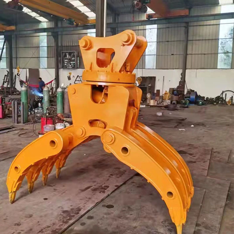 Zsdb High Efficiency Logs/Waste Metal Grapples Mounted Onto Excavatorsrock Grapple Scarp Steel 7jaws