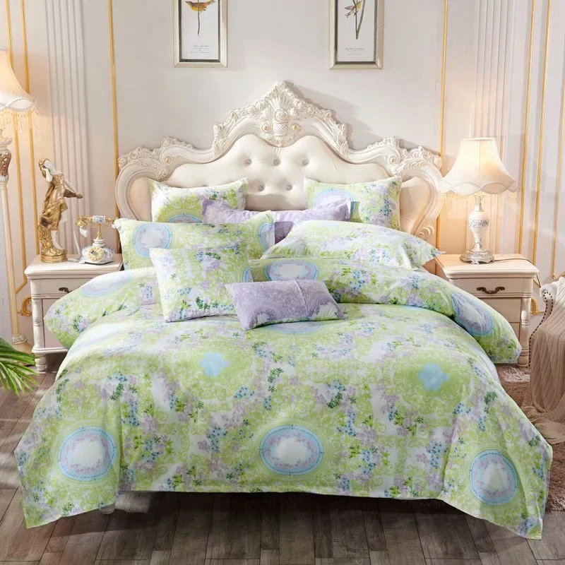 China Home Textile Wholesale Market Nantong Supplier Yiwu Hot Selling 4PCS Bedsheet Duvet Cover Set