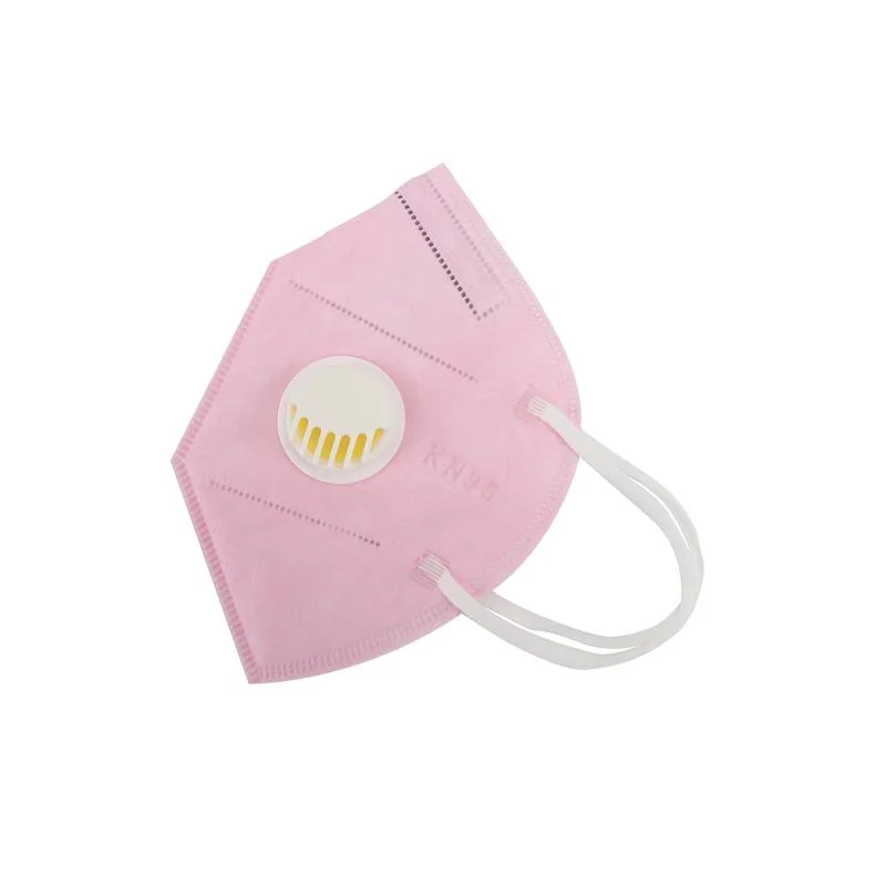 KN95 5 Ply Professional Protective Face Mask with Valve, Colorful