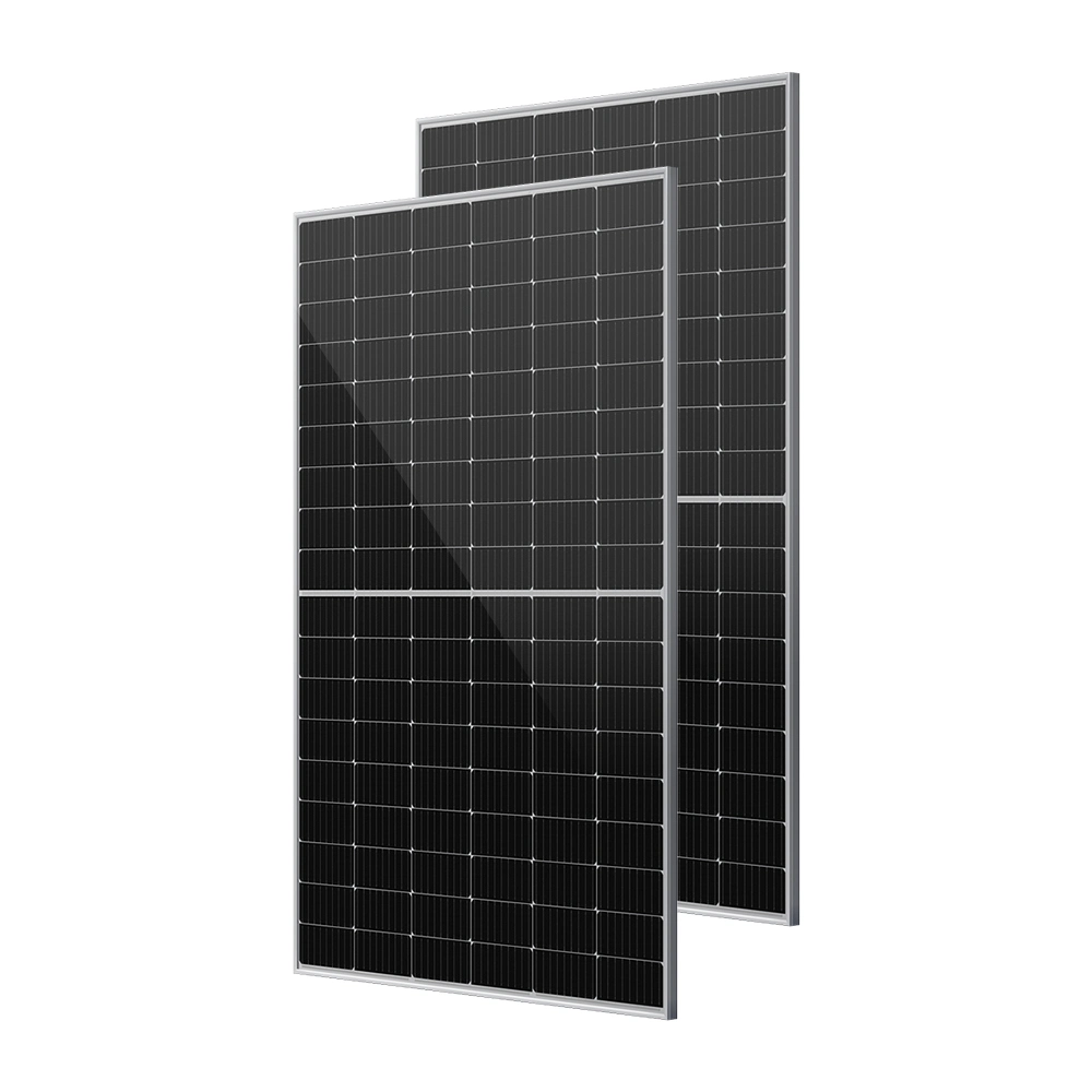 182mm Half Cell Silvery Monocrystalline PV Module Solar Panel