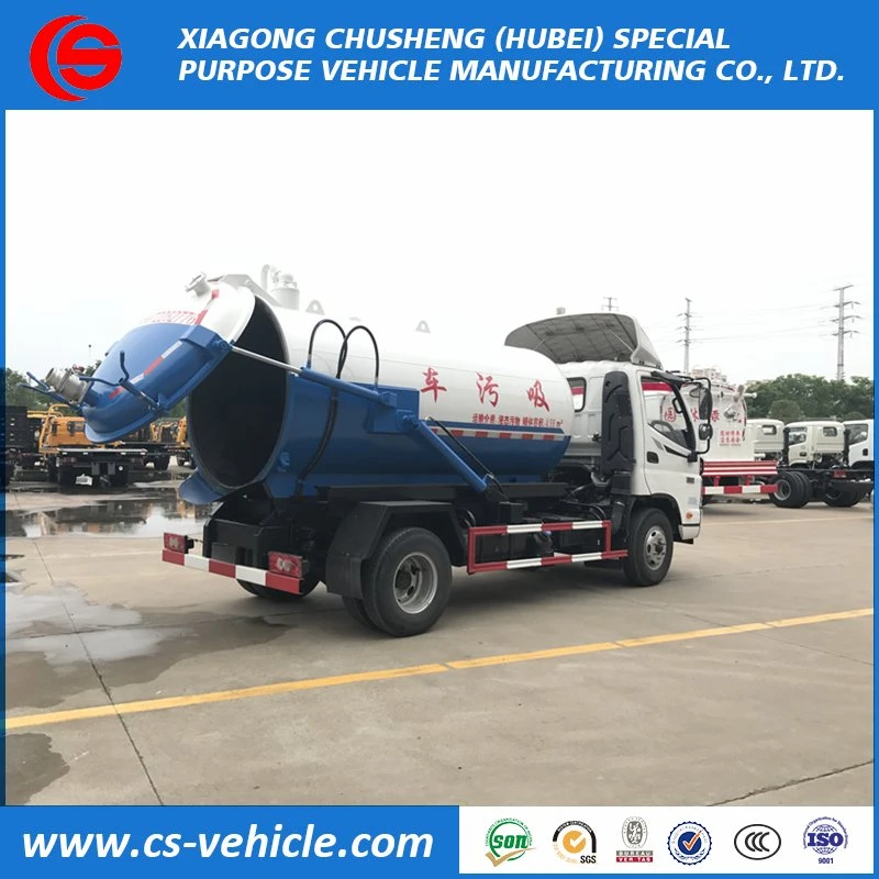 Small Vacuum Fecal Suction Truck 5000L Sewage Suction Truck