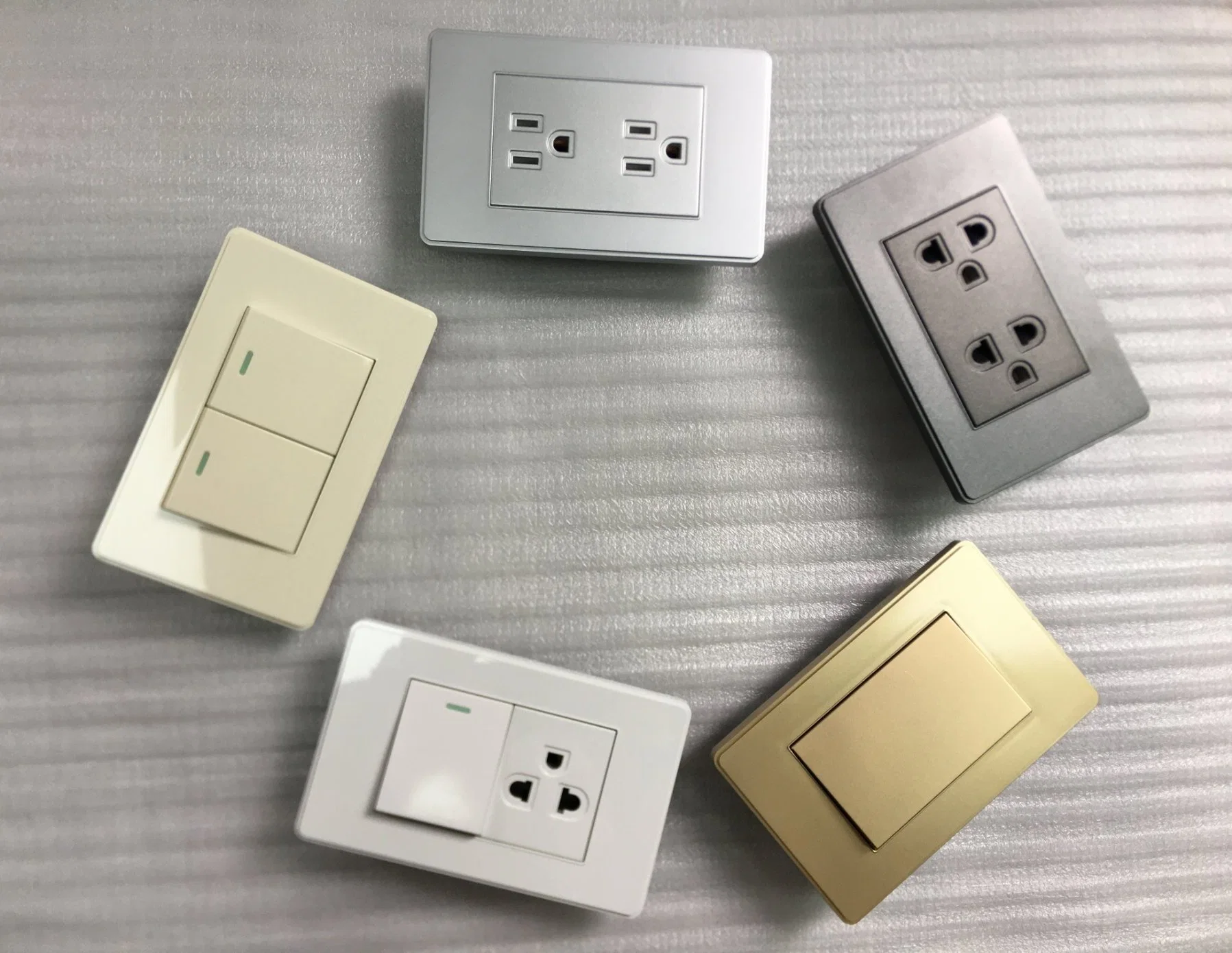 South American 6 Pins Wall Socket Outlet Easy to Install