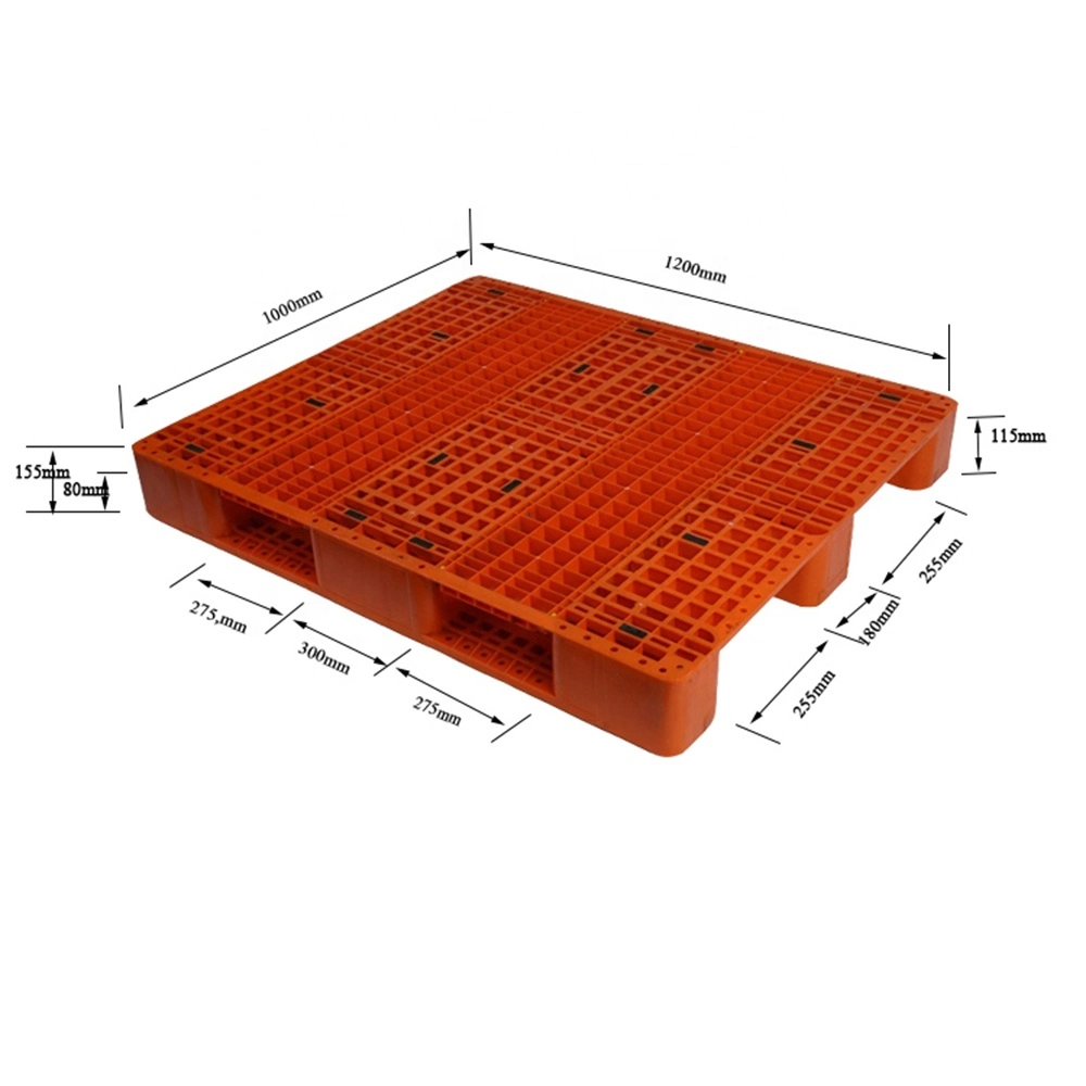 Usine directement bon marché Prix 1200*1000 mm Palette plastique simple face