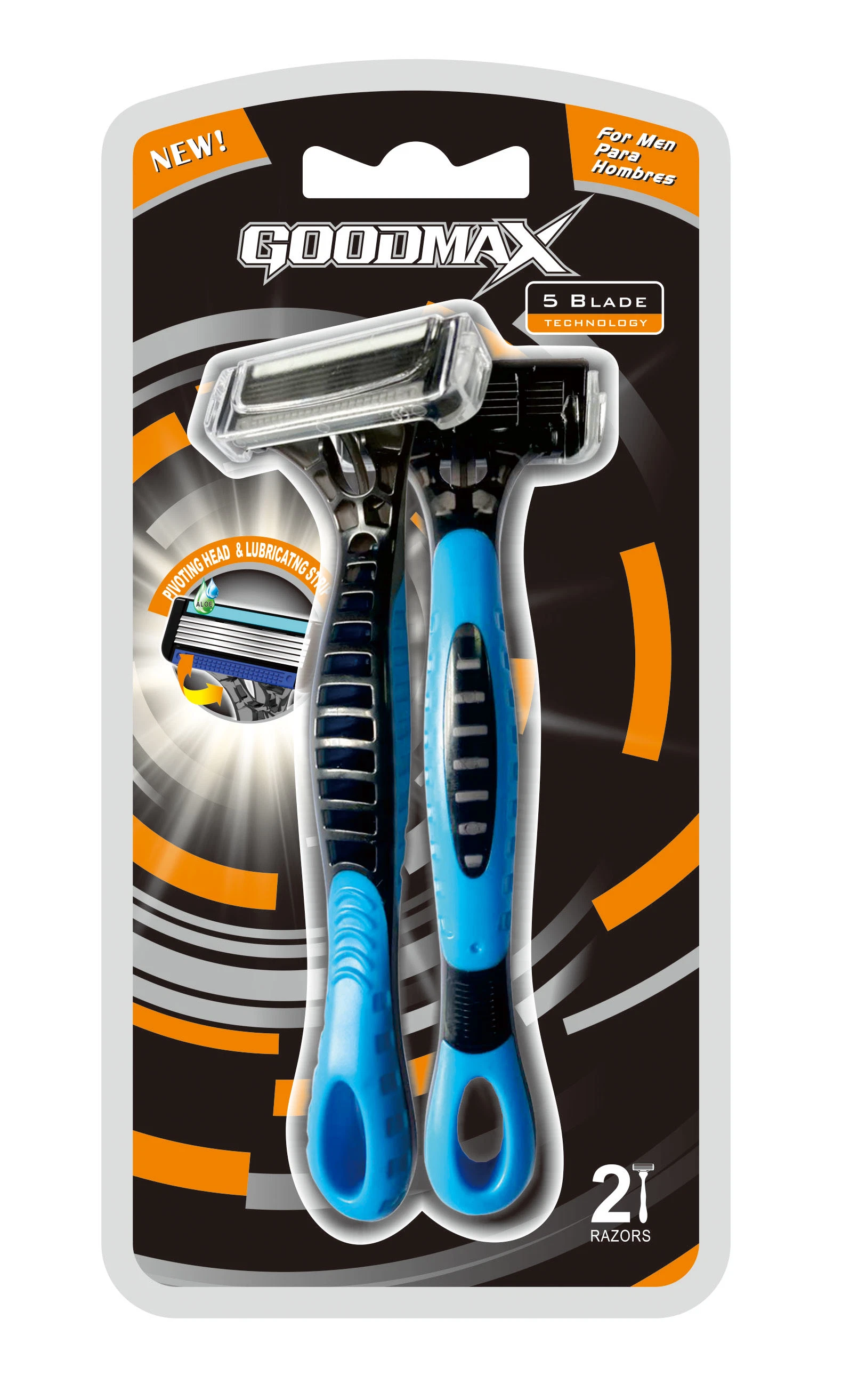 Five Blade Disposable Shaving Razor in Blister Package Manufacture