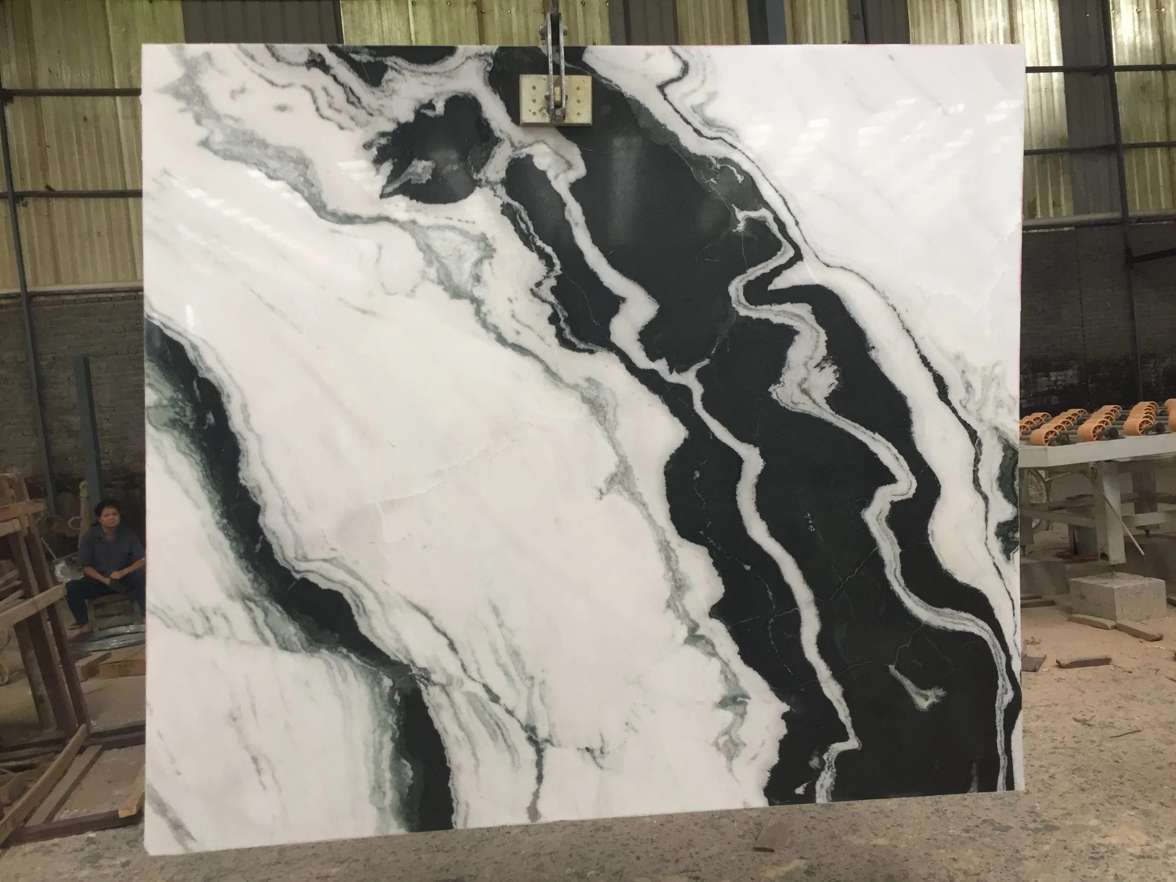 Panda White Marble Slab for Wall/Floor