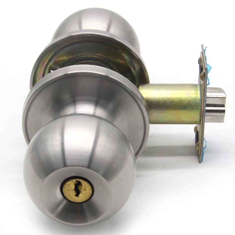 American UL Cerraduara De Embutir PARA La Puerta Brass Stainless Steel Cylindrical Tubular Handle Lever Knob Pomo Lock
