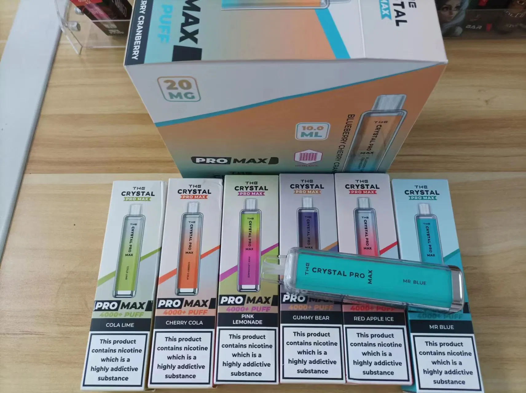 Großhandel/Lieferant OEM Crystal Legend pro max 4000puffs Einweg-Vape Pen NIC Salt 2% Mini Vape Pen E-Zigarette