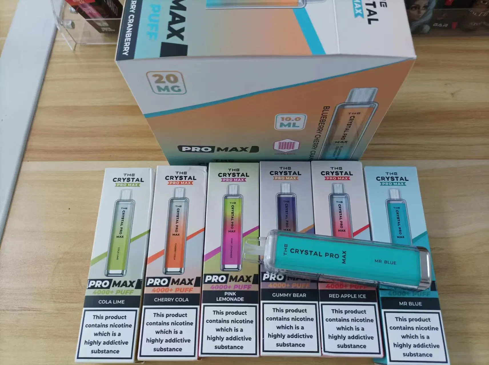 Wholesale OEM Crystal Legend PRO Max 4000puffs Disposable Vape Pen Nic Salt 2% Mini Vape Pen E-Cigarette