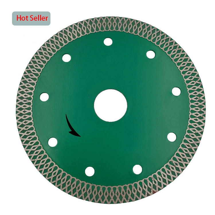 OEM High-End Quality Diamond Disk 115/125/180/230mm Mesh Thin Turbo Cutting Saw Blade for Porcelain Tile