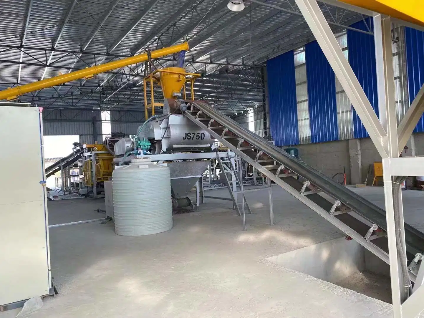 Twin-Shafts Concrete Cement Mixer Machine