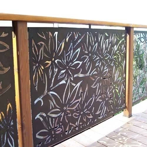 Laser Cutting Stainless Steel Fence Panels and Stairs Railing