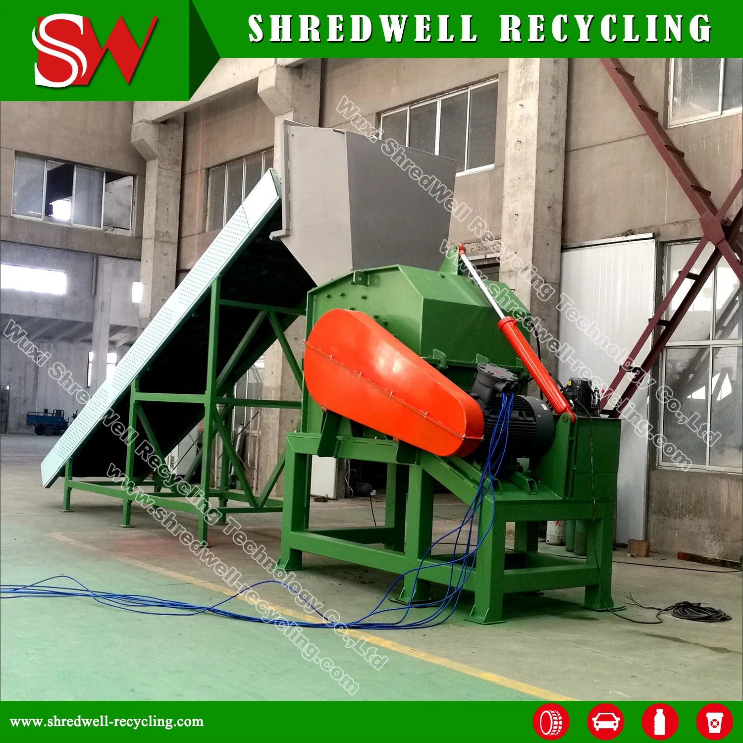 Scrap Metal Hammer Mill for Recycling Used Drum/Barrel/Alluminum