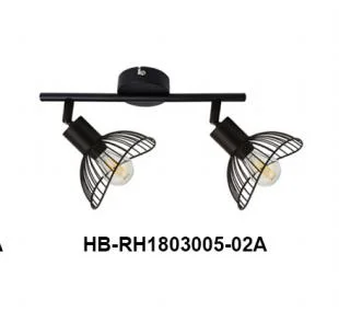 Chambre industrielle lampe de chevet intérieur Sconce LED cage en fer noir Applique murale