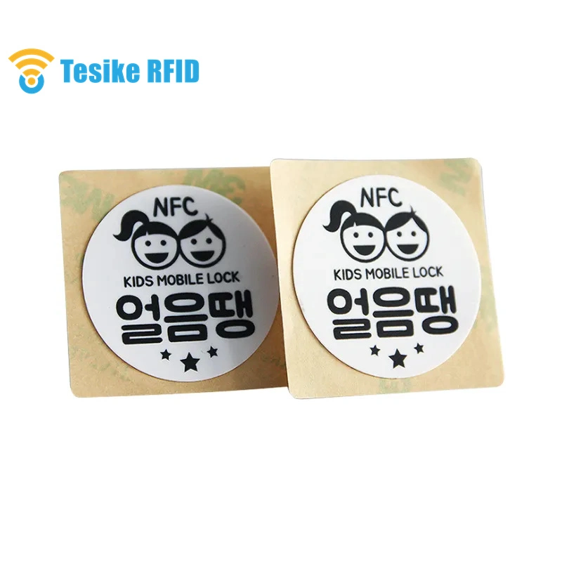 Custom Printing Writable Programmable Square NFC Ntag215 Sticker Tag